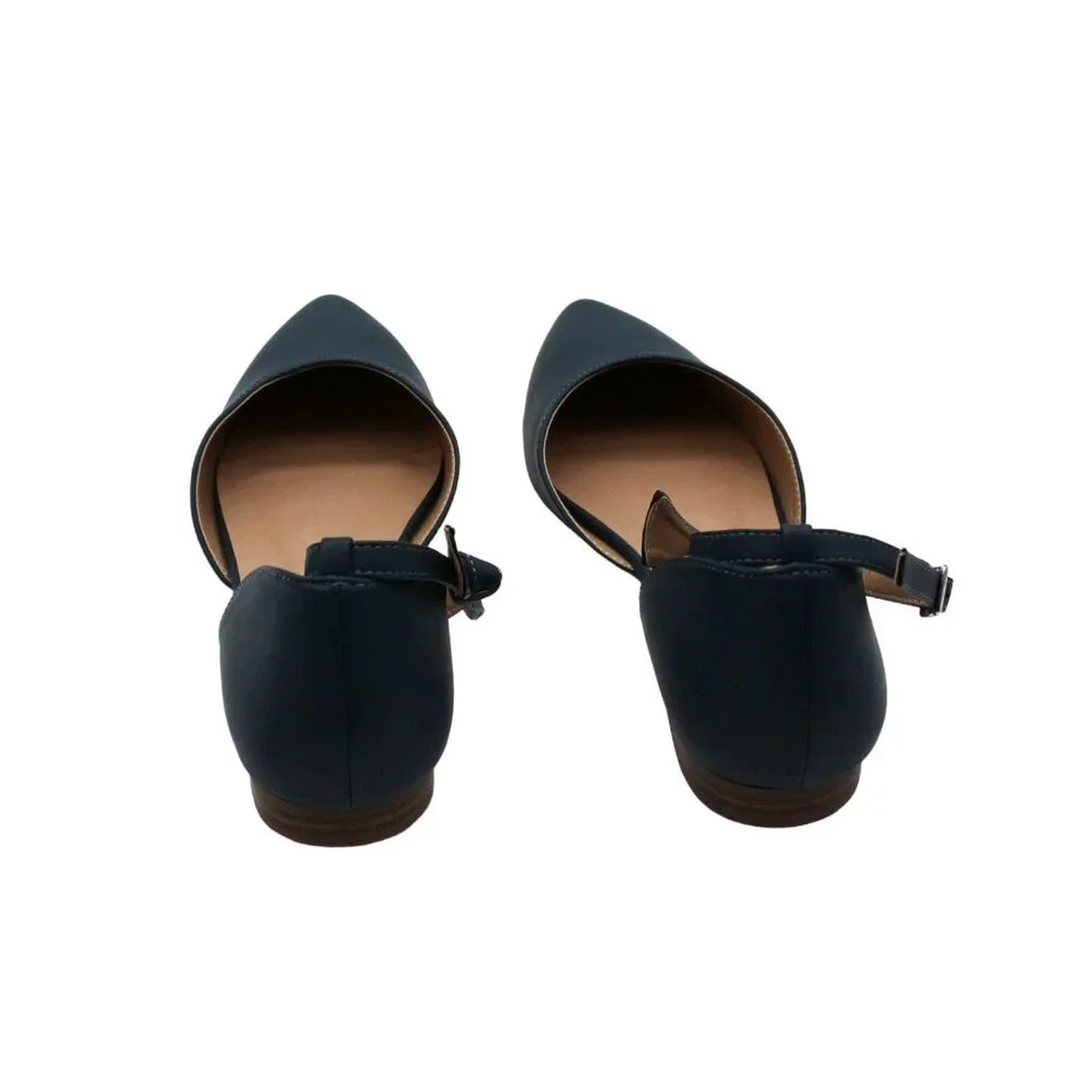 Journee Collection Blue Vielo Flats - Picture 7 of 7